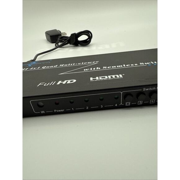 Goronya HDMI 4x1 Quad Multi-viewer with Seamless Switcher with remote - Picture 4 of 11